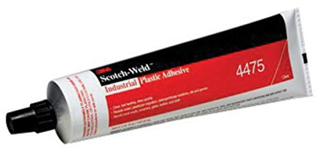 3M 4475 Industrial Plastic Adhesive, Clear 5 Oz. Tube (Pack of 1)