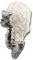 Capo Damen Wintermütze Strickbomber mit Fell 122-613-02 weiß