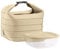 Guzzini Set Borsa Termica con Contenitore Salvafreschezza On The Go, Argilla, Borsa 22 x 18 x h22 cm, Contenitore 19.6 x 19.6 x h7 cm, 1400 cc