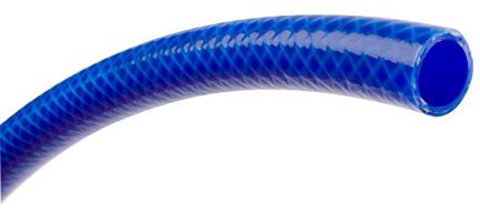 TATAY Manguera de jardin Blue Line 15 metros Ø5/8 15mm, de 3 Capas, Hecha en España, Resistencia 28 bares y +60°/-20°, Trenzado, Libre de Cadmio y Plomo, Libre de BPA, Anti-UV, Color Azul