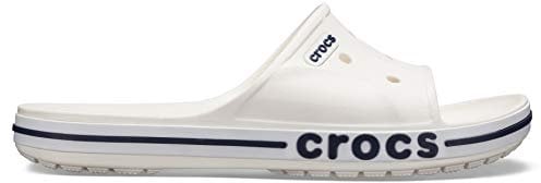 Crocs Unisex Erwachsene Bayaband Slide Badeschlappen, White/Navy, 41/42 EU
