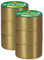 Duck Lot de 6 rubans adhésifs 280748_C Couleurs unies Doré 48 mm x 9,1 m