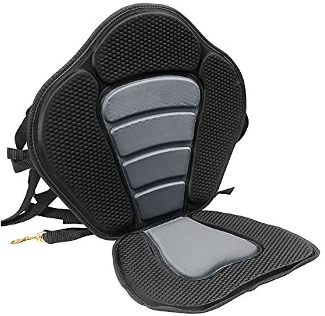 Triclicks Base High Backrest Boat Seat Kayak Seat With High Backrest Soft And Antiskid Adjustable Kayak Cushion Seat High Back Detachable For Sup Stand Up Paddleboards