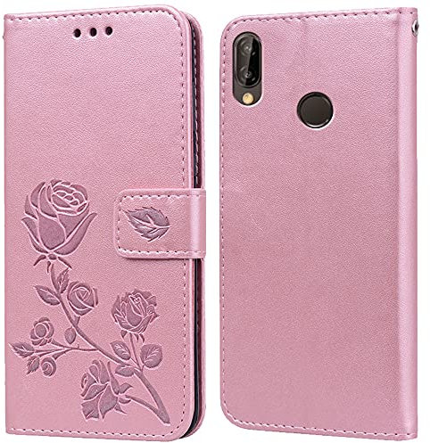 Cover per Huawei P20 Lite Custodia,Carta Fessura, Supporto Stand,Silicone TPU,Flip Protettiva Case per Huawei P20 Lite 2018(5.84)