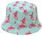 Umeepar Fischerhut Sonnenhut 2 in 1 Wendbares Sommerhut Hut for Damen Herren (Flamingo Mintblau)