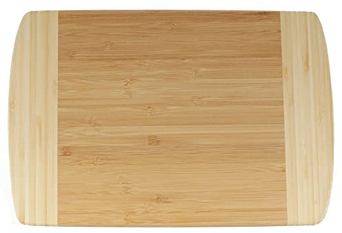 BambooMN Heavy Duty Premium Bamboo Two-Toned Cutting Board - 12 x 8 x 0.75 - 1 Piece