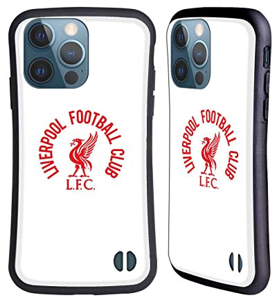 Head Case Designs Officially Licensed Liverpool Football Club Red LFC On White Liver Bird Hybrid Case Compatible With Apple iPhone 13 Pro