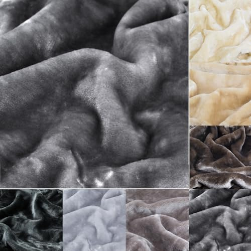 Kratzbaumland Edelplüsch für Kratzbäume (420g/m) 150 cm Rollenbreite (versch. Farben/Längen): Stofffarbe - grau, Länge - 4,0 Meter