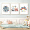3er Set Poster für Kinderzimmer, DIN A4 Bilder für Jungen & Mädchen, Autos Straßen Wandbilder Fahrzeuge Kinderposter für Schlafzimmer Babyzimmer Wandeko, Ohne Rahmen (ABC,30x40cm)