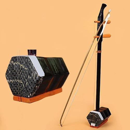 EIERFSKIOT Chinesische Erhu, 2-saitige Violine, traditionelles Volksmusikinstrument, geeignet für Anfänger