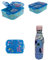 PELLECCHIA 1969 | Set Pranzo Scuola 2 Pezzi | Porta Merenda Scuola con 3 scomparti in Plastica BPA Free e Bottiglia termica in acciaio inossidabile con tappo svitabile 500ml STITCH (ROSA)