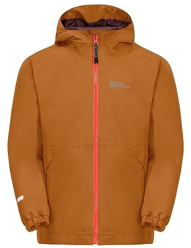 Jack Wolfskin Unisex Kinder Iceland 3IN1 K Jacket, Autumn Leaves, 164