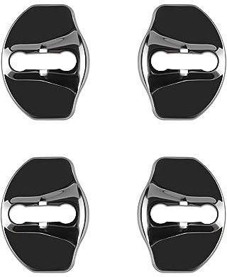 RUIFUU Tesla Model 3/Y/X Car Door Lock Cover Protector - 4Pcs Stainless Steel Door Sill Protector Accessories