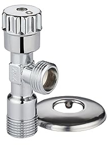 ZencQ Eckventil 1/2 Zoll – Eckregulierventil für Waschbecken & Bad – Wandanschluss 1/2 x Schlauchanschluss 1/2 – Geeignet für Kalt-, Warm- & Trinkwasser – Massives Messing