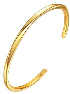 E Jewelry Dünne offene Manschette Armreif für Frauen