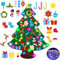 Filz Weihnachtsbaum Kinder Wand DIY Kinder Weihnachten hängende Christbaum Tannenbaum Hängend Dekor Dekoration für Verzierungen Filz Stoff DIY Wand Dekoration