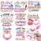8pcs Large Anniversary Cruise Door Magnets Decorations, Pink Cruise Ship Door Magnetic Anniversary Party Sign Decors for Car Fridge Refrigerator Wedding Carnival Cruise Stickers Decals Supplies Favors