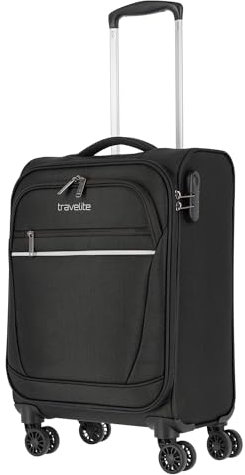 Travelite Koffer, Schwarz S, Unisex, schwarz, LÄSSIG