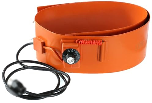 ESASAM Metal Drum Heater Metal Oil Drum Heater, Metal Drum Heat Wrap,Silicone Heating Pad With Adjustable Rotary Thermostat,Heavy-Duty Pail Heater Bucket Heater Oil Gas Tank Heater