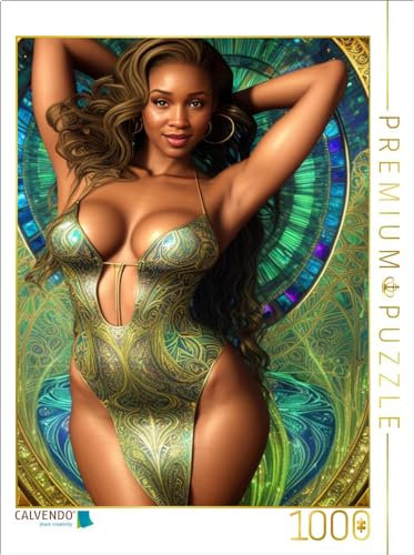 CALVENDO Puzzle Subtile Blattornamentik prägt Dieses Modell, welches Uns Tiana präsentiert. | Lege-Größe cm Foto-Puzzle für glückliche Stunden