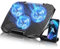 Aimzone - Gaming Laptop Cooling Pad with 3 Quiet LED Fans, Laptop Cooler Stand, Enhanced System, Height Adjustable, Ergonomic Design, 12 in to 15.6 in, USB Powered