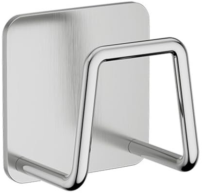 Crochet de Lavabo, Crochets Adhésifs, Crochet de Lavabo, Crochet de Suspension Murale, Support de Lavabo Suspendu en Acier Inoxydable, Support de Rangement de Lavabo Libéré par Poinçon pour Salle de B