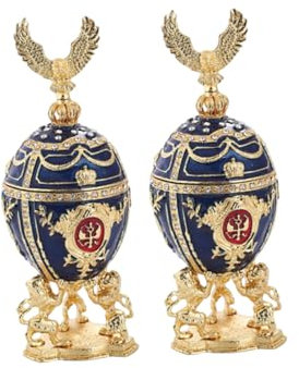 COLLBATH Osterei Im Russischen Stil Heimdekoration Aus Verarbeitetem Material Schreibtischdekoration Für Zuhause Und Büro