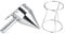 Nikou Entonnoir à Piston, Outils de Cuisson de Desserts de Gâteau D'entonnoir de Cuisson D'acier Inoxydable Avec le Support pour L'usage de Boulangerie de Cuisine à la Maison (Argent)