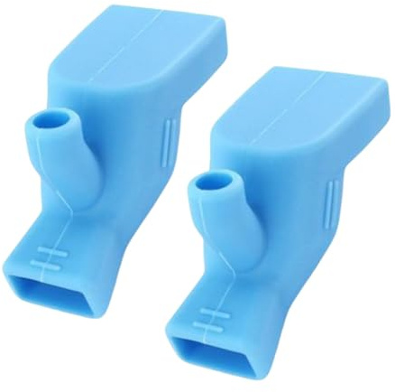 Prolunga per acqua in silicone per lavello - 2 pezzi di copertura per beccuccio estensore per rubinetto per bambini portatile per lavandino del bagno,Prolunga per lavello del rubinetto della cucina