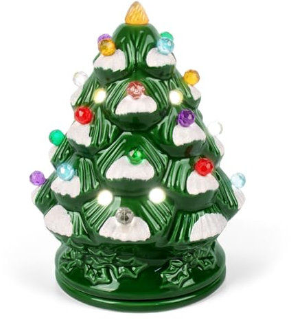 ARVIDSSON Christmas Wax Melt Warmer Electric - Ceramic Christmas Tree Wax Warmer for Scented Wax - Holiday Season Wax Burner for Wax Melts, Gfit for Women Kids