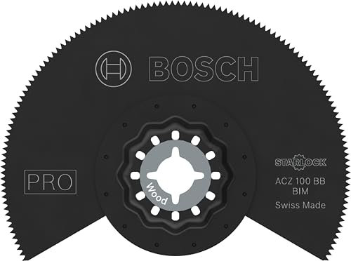 Bosch 10x Lame pour outil multifonctions PRO Multi Material ACZ 100 BB (pour Vinyle stratifié solide, PVC, Bois clouté, Ø 100 mm, Professional Accessoire Outil multifonction)