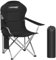 LARMNEE Campingstuhl Faltbar, klappbar, Campingsessel, Angelstuhl, Gartenstuhl für Camping, Schwarz EBK01LC02