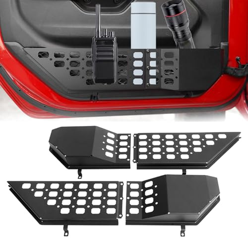 BONJUME Vordertür Aufbewahrungsbox für Jeep Wrangler, Aufbewahrungsbox aus Metall für die Vordertür Türseiten-Organizer für Jeep Wrangler JL JLU 4XE 2018–2026 und Gladiator JT 2020–2026