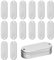 QUARKZMAN 24 placas de grabado de aluminio, placas de metal para grabado, sello ovalado con 2 agujeros, placa de identificación de perro vacío para bricolaje, placa de matrícula personalizada para