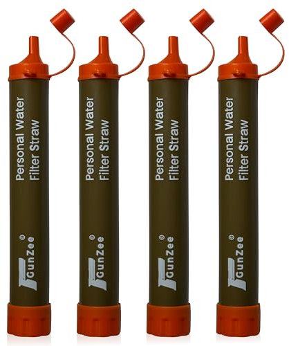 Portable Water Filter Straw for Emergency Survival, Hiking, Camping, Travel, Hunting, Fishing, and Outdoor Adventures