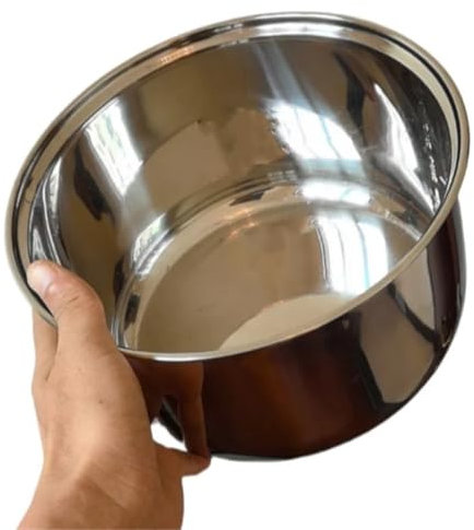 Compatible with Zojirushi NS-TSC18/NL-AAC18 (10 Cup Model 5L 23.5x14.8cm) 304 Stainless Steel Replacement Parts Rice Cooker Liner Multifunctional Replacement Inner Pot