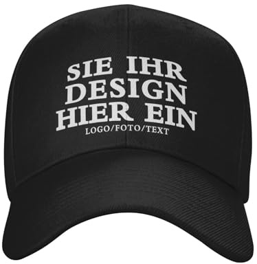 MOSGDBV Personalisierte Cap für Männer und Frauen,personalisiert Basecap gestalten Sie Ihr eigenes Logo, Bild, Ihren Text, personalisierte Trucker-Kappe, personalisierte Basecap für Unisex