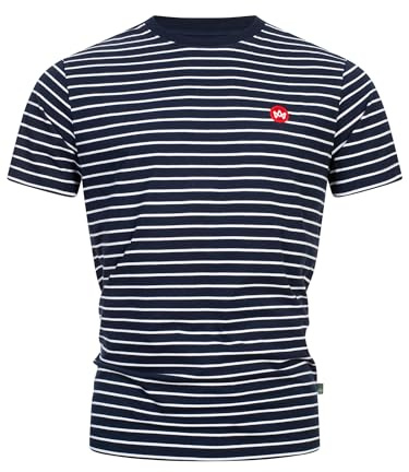 KRONSTADT Herren KSTimmi Organic T-Shirt aus 100% Baumwolle mit Rundhals