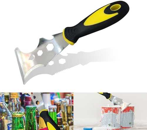 Pilyero Multifonctionnel Grattoir Peinture, Couteau Peinture, 15 Fonctionnalités, Adaptées à la Peinture et à la Peinture