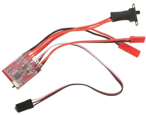 ibasenice 30a Contrôleur Électronique à Balais avec Frein Variateur Bidirectionnel pour Voiture Rc Bateau Et Véhicule Tout-Terrain Contrôle Précis Et Réactif