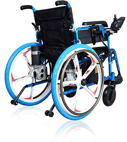 GSACLKES Wheelchairs,Foldable Powered Wheelchair,Drive with Power Use As Manual Wheelchair