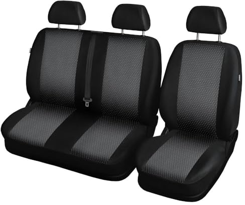 Mossa Passgenaue Sitzbezüge passend für FIAT Ducato II III Van 2006- R1 | nur vordere Sitze - 1+2