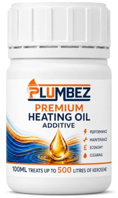 PlumbEZ Premium Heating Oil Additive 100ml | Kerosene & Heating Fuel Treatment for Oil Boilers & Tanks, Treats Up to 500 Litres | Heating Oil Conditioner for Domestic Home Fuel Maintenance