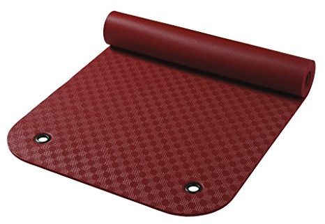 Wehncke Uni Gymnastikmatte Mit Ösen, rot, 180 x 65 x 0.8 cm, 24901