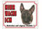 Warntafel Malinois Kunststoff