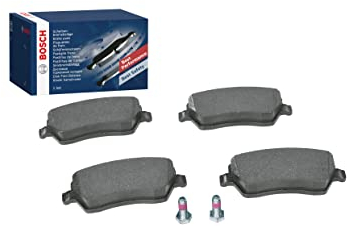 Bosch BP936 - Auto Bremsbeläge vorne - Bosch-Qualität - für leises Bremsen mit wenig Staub - ECE-R90 zertifiziert - kupferfrei - 1 Set mit 4 Bremsbelägen - Mit Zubehör