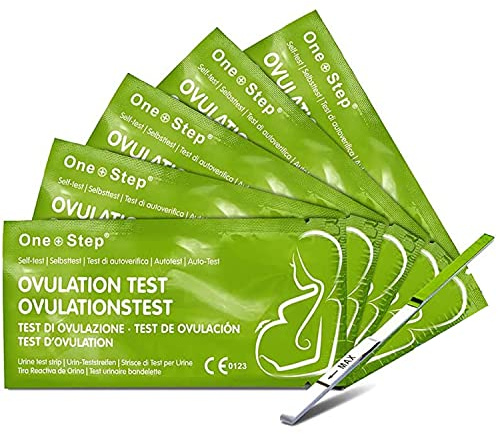 One Step: 20 Ovulation Test Strips - Highly Sensitive Fertility Tests - 20miu/ml Testing Kits
