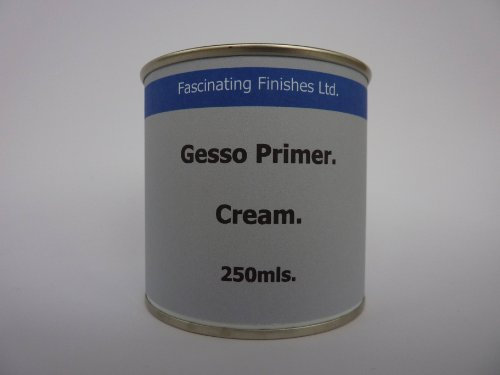 1 x 250ml Cream Gesso Primer Oil Acrylic Paint Canvas Jesso