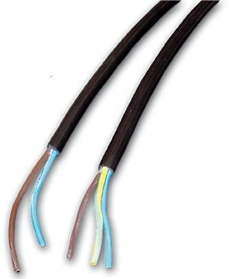 Cavo Elettrico HO5/F Similgomma 2X0,75 mm Nero 100 mt