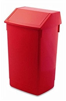 ADDIS 510899 Fliptop Bin Base, 54 L, Red